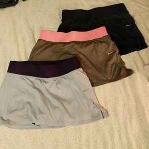 3 Nike tennis skirts